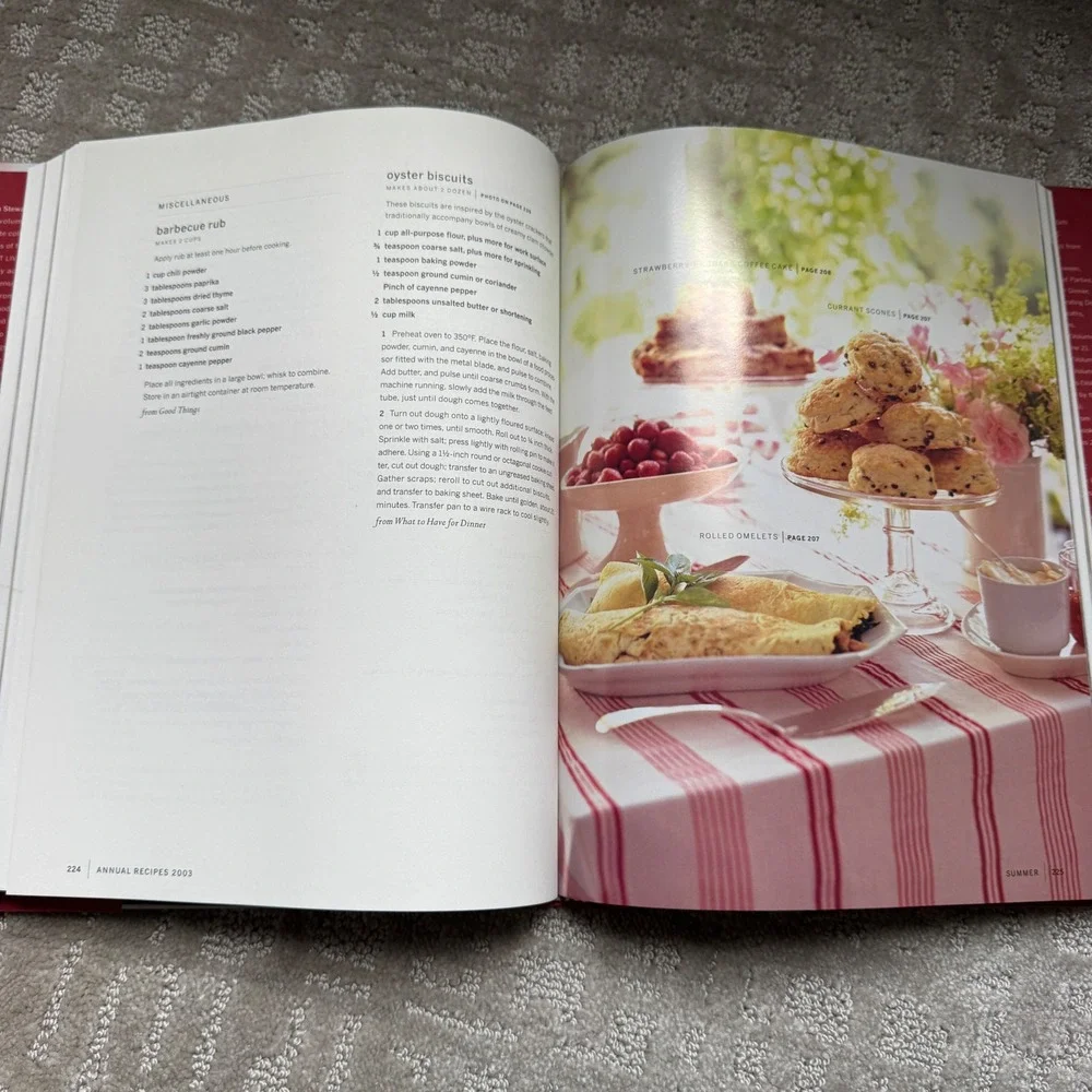 Martha Stewart Living Annual Recipes 2003 Hardcover Cookbook 500+ Recipes